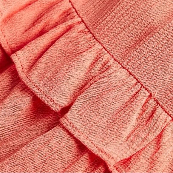 EXPRESS Amalfi Blush Tiered Ruffle Trapeze Dress M NWT - Picture 5 of 10